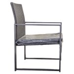 Storesome 3Pcs Golden Coffee Stool St/Plastic #9881 - Image 4