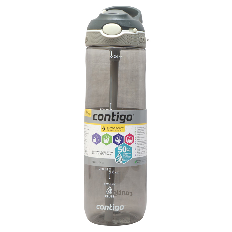 840276163678 Contigo Ashland Water Bottle Tritan 720ml Smoke #2191378 - Image 1