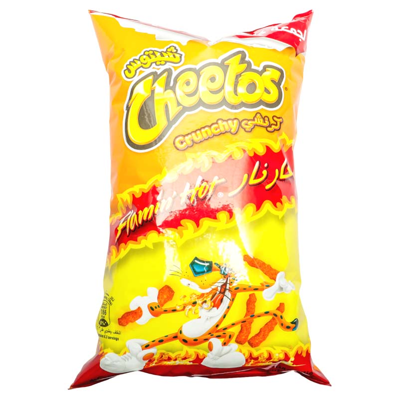 6281036247407_1 Cheetos Crunchy Flaming’ Hot Cheese
Snacks - 190g - Image 1