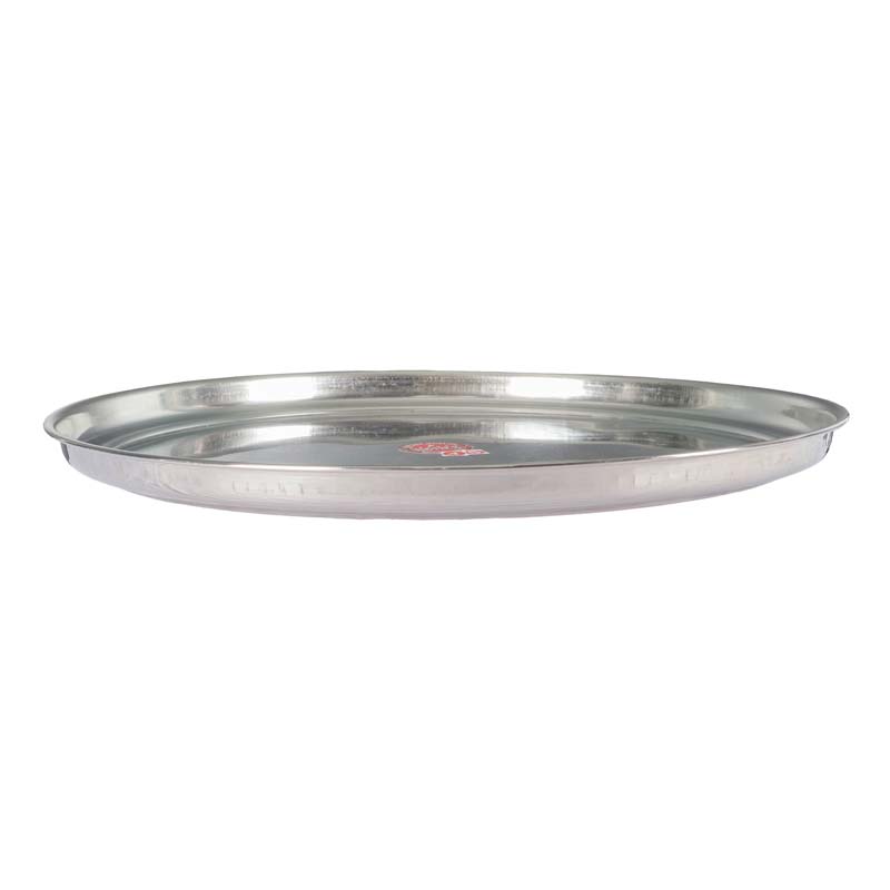 8087340006178_1 Marvel Stainless Steel Deep Round Tray - 45cm - Image 1