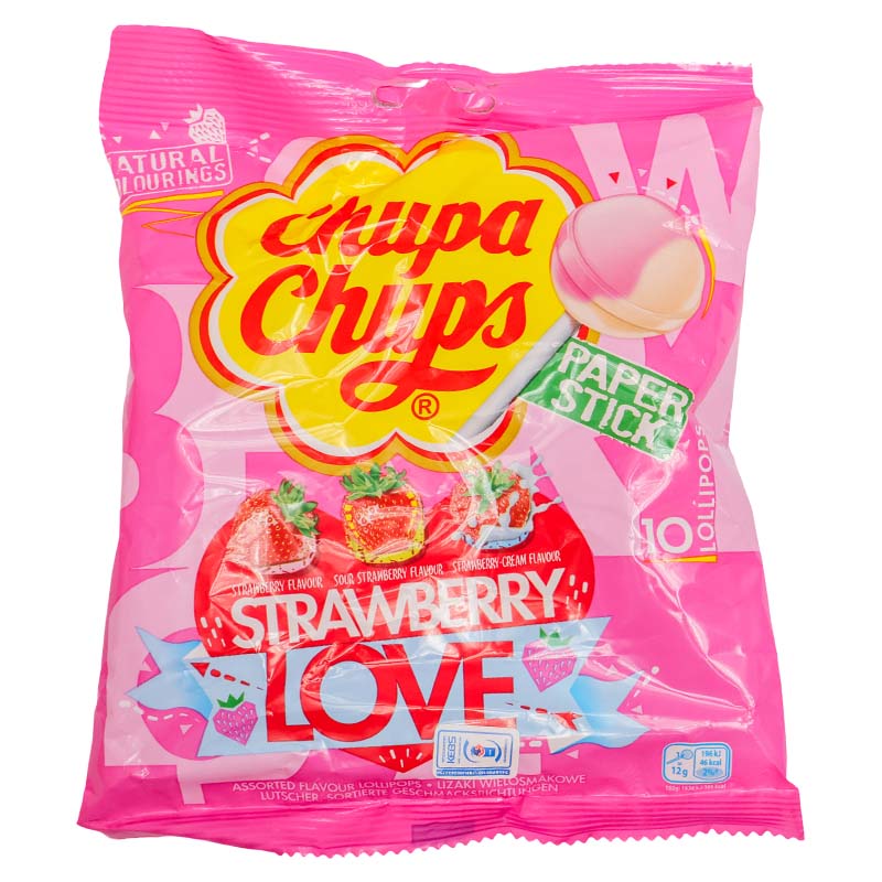 IMG_7441 Chupa Chups Strawberry Love Lollipops 120g - Image 1
