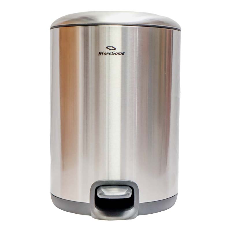 IMG_0669 Storesome Stainless Steel Dustbin Round 5L - Image 1