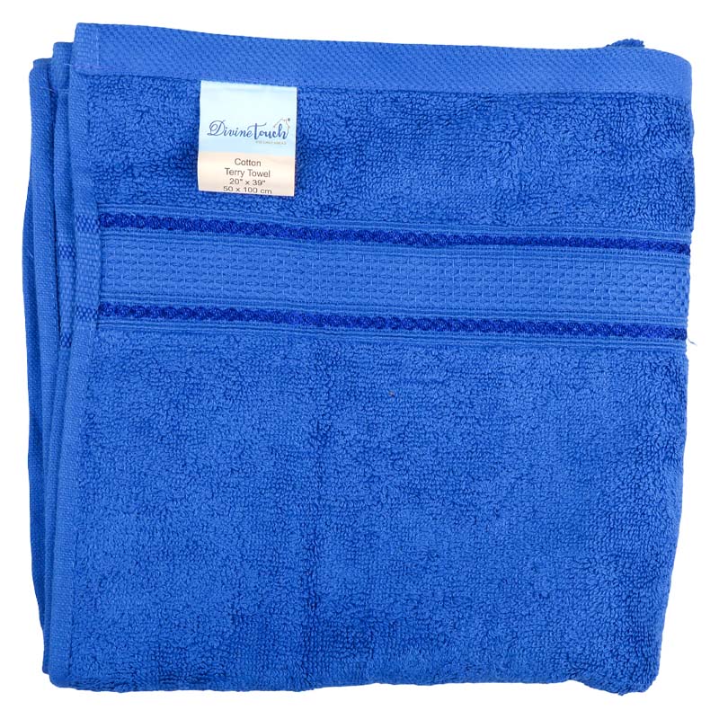 IMG_1708 Divine Touch Saloon Towel Blue 50X100Cm - Image 1