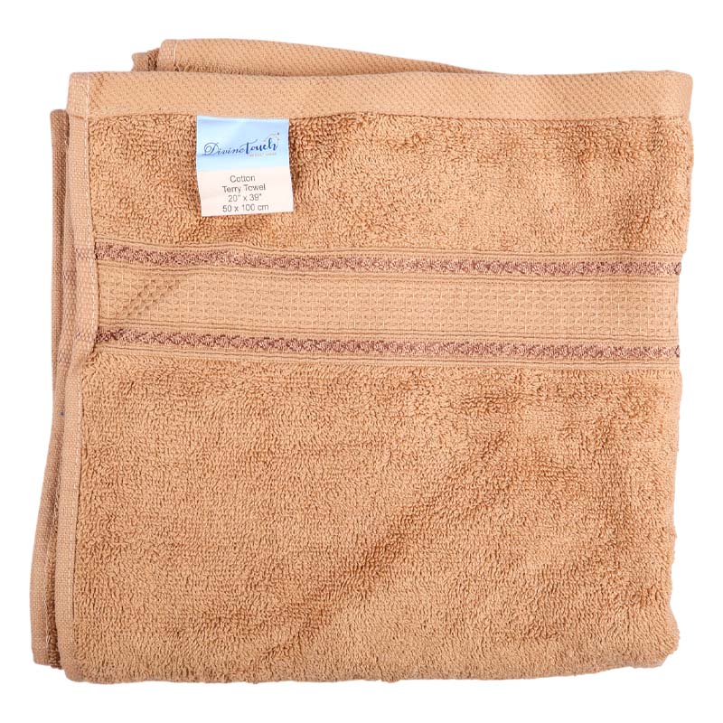IMG_1721 Divine Touch Saloon Towel Beige 50X100Cm - Image 1