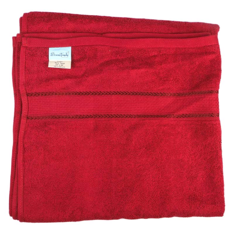 IMG_1832 Divine Touch Bath Towel Burgundy 70X140Cm - Image 1