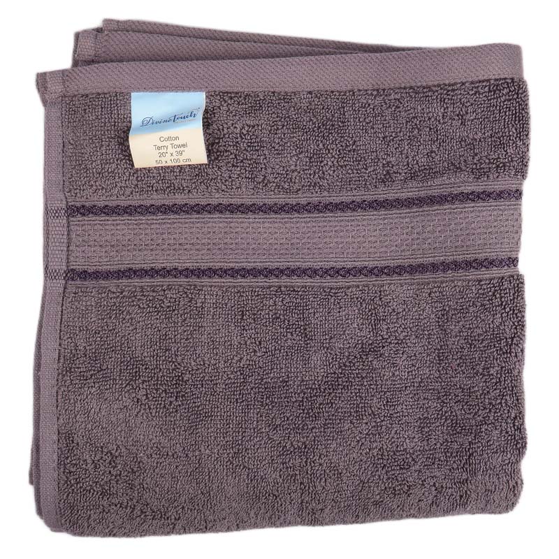 IMG_1856 Divine Touch Saloon Towel Grey 50X100Cm - Image 1