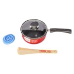 Vinod Zest Inducto Saucepan With Glass Lid-16 Cm, 1.6L - Image 3