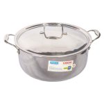 Vinod Platinum Triply Saucepot With Lid- 30 Cm, 8L