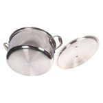 Vinod Platinum Triply Saucepot With Lid- 30 Cm, 8L - Image 3