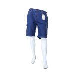 Storesome Craxx Men Denim Bermuda Cargo #3437 Dk. Blue 38