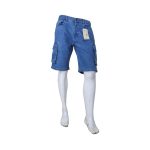 Storesome Craxx Men Denim Bermuda Cargo #3439 Lt. Blue 34