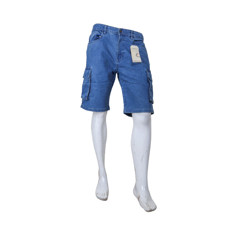 6588 Storesome Craxx Men Denim Bermuda Cargo #3439 Lt. Blue 34 - Image 1