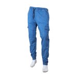 Storesome Craxx Men Denim 6 Pocket Joggers #5343 Lt. Blue 36