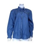 Storesome Craxx Men Denim Shirt #4142 Mid Blue L