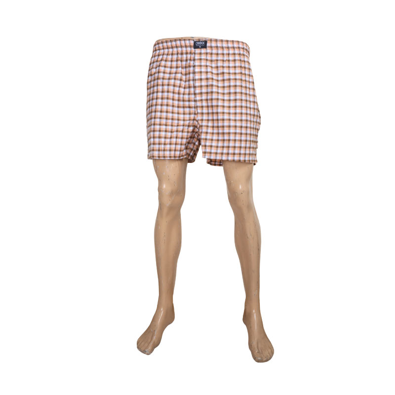 7075 Storesome Craxx Men Cotton Checked Boxer #K-067 Yellow M - Image 1