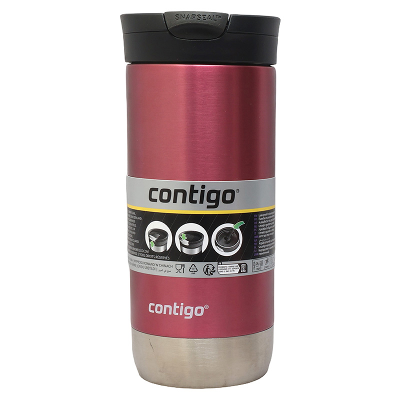 Contigo Huron 2.0 Stainless Steel Travel Mug 470ml – Azalea Contigo Huron 2.0 Stainless Steel Travel Mug 470ml – Azalea - Image 1