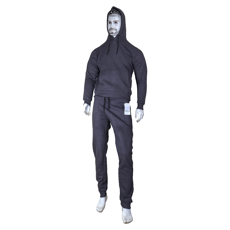 Storesome Craxx Men Knits Track 2 Pc Set #K-088 Dark Grey (Size M) Storesome Craxx Men Knits Track 2 Pc Set #K-088 Dark Grey (Size M) - Image 1