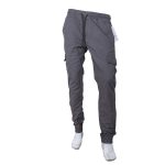 Storesome Craxx Men Twill 6 Pocket Joggers #5344 - Grey (Size 34)