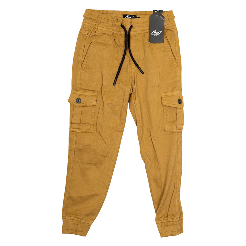 Storesome Craxx Boys Twill Joggers #10187 Camel (5/6 Years) Storesome Craxx Boys Twill Joggers #10187- Camel (5/6 Years) - Image 1
