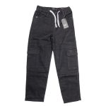 Storesome Craxx Boys Denim Cargo Joggers #10201, Black – 9/10 Years