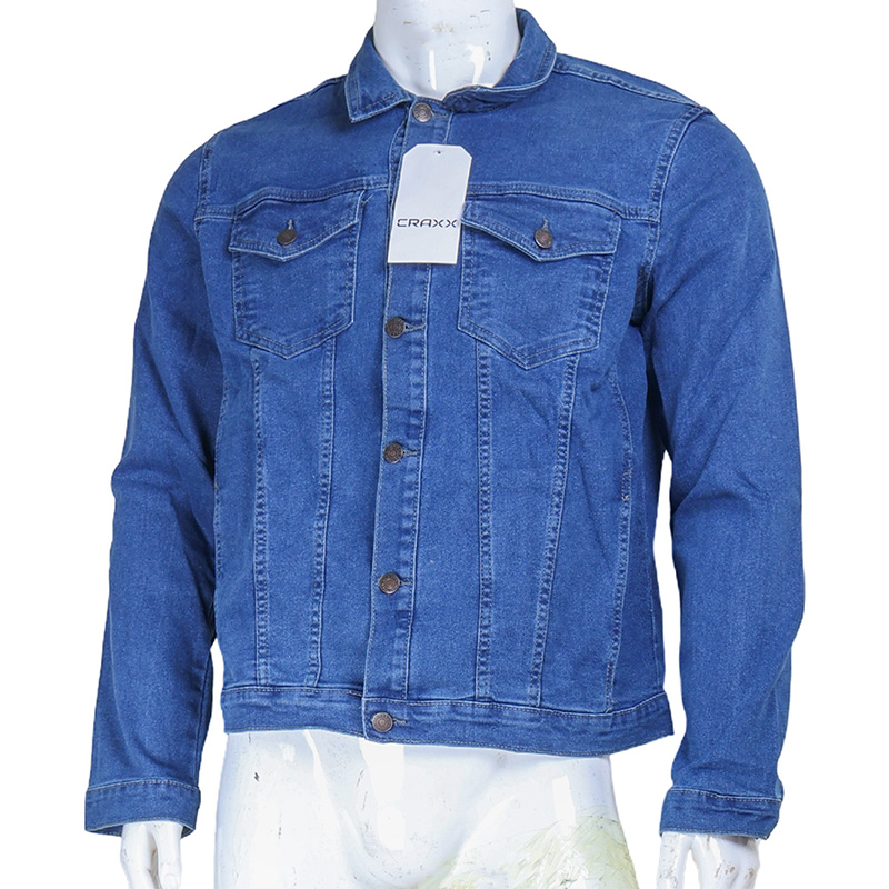 Craxx Men Denim Jacket #4146 – Light Blue – Size L Storesome Craxx Men Denim Jacket #4146 – Light Blue – Size L - Image 1