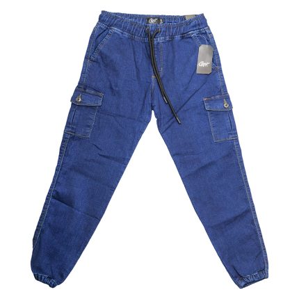 Storesome Craxx Boys Denim Cargo Joggers #10199 Dark Blue - 9/10Yrs