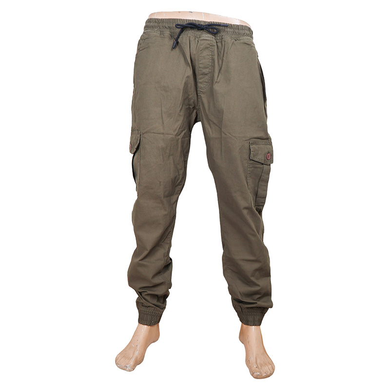 Storesome Craxx Men Twill 6 Pocket Joggers #5345 Olive (Size 38) Storesome Craxx Men Twill 6 Pocket Joggers #5345 Olive (Size 38) - Image 1