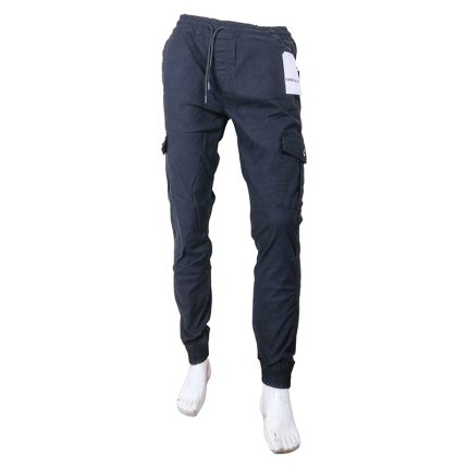 Storesome Craxx Men Twill 6 Pocket Joggers #5346 – Black, Size 34
