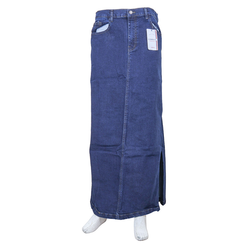 Storesome Craxx Ladies Denim Long Skirt #1567 Dark Blue - (Size 36) Storesome Craxx Ladies Denim Long Skirt #1567 Dark Blue - (Size 36) - Image 1
