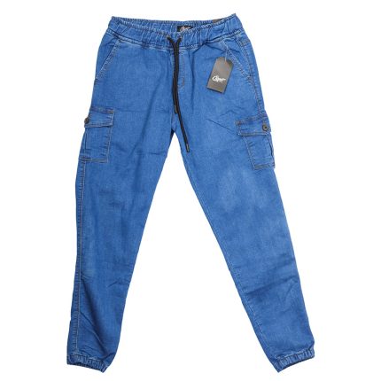 Storesome Craxx Girls Denim 6-Pocket Jogger – Dark Blue #8162 (11–12 Years)