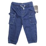 Storesome Craxx Infants Boys Denim Joggers #IN-B-225 Dark Blue 24M.