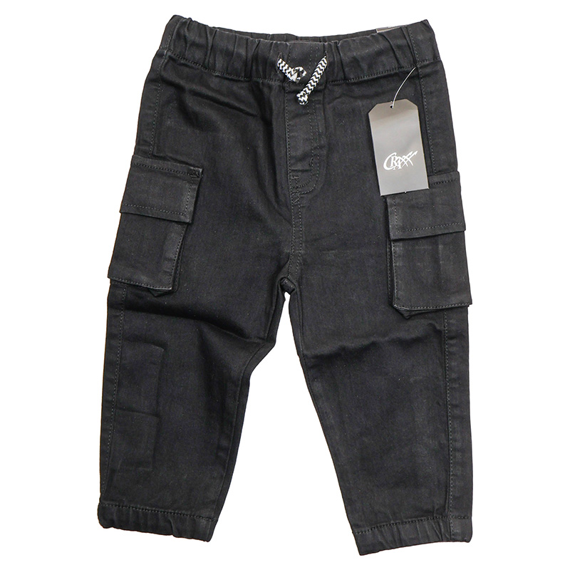 Storesome Craxx Infants Boys Denim Joggers #IN-B-227 Black 36M Storesome Craxx Infants Boys Denim Joggers #IN-B-227 Black 36M - Image 1